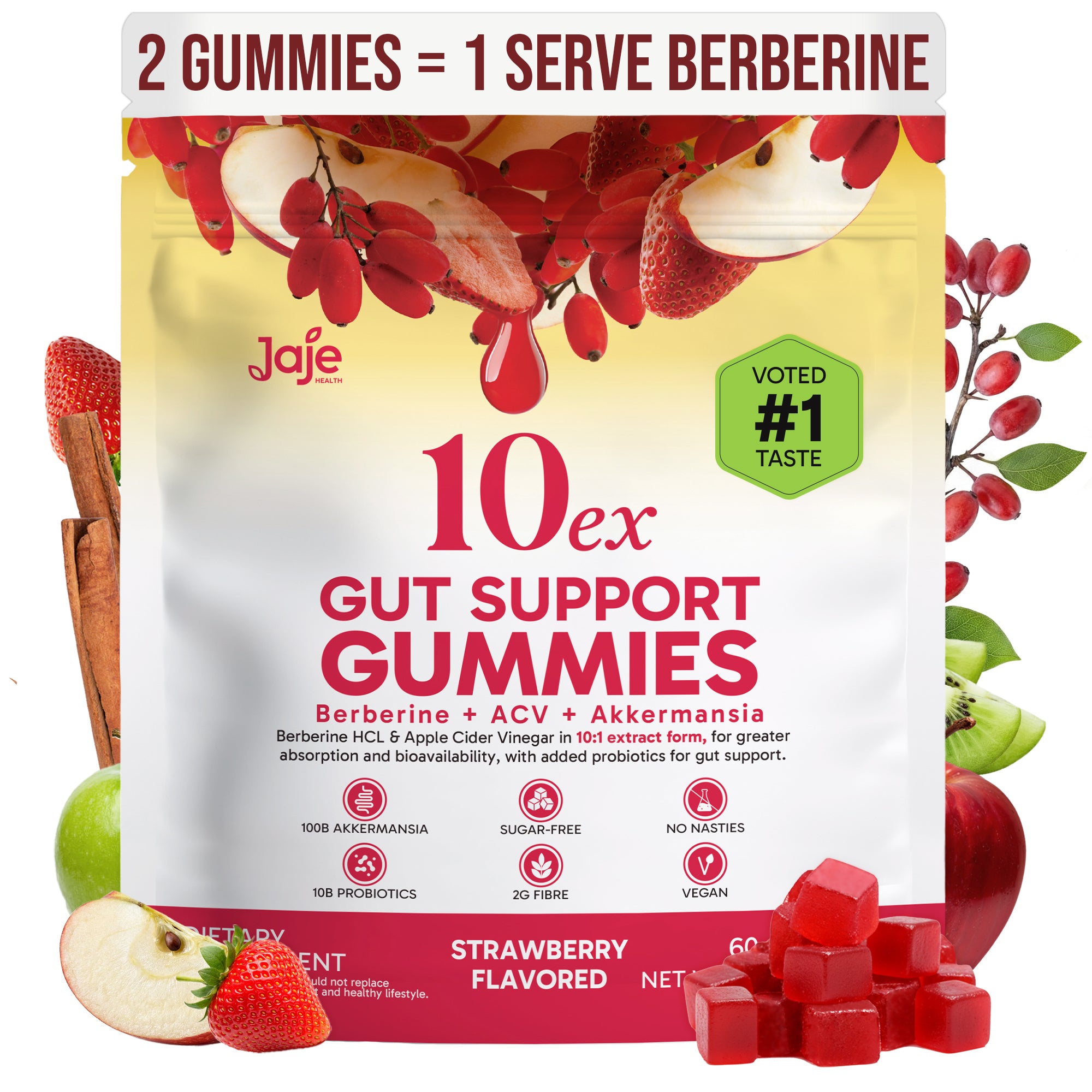 10EX 3-IN-1 GUT SUPPORT GUMMIES
