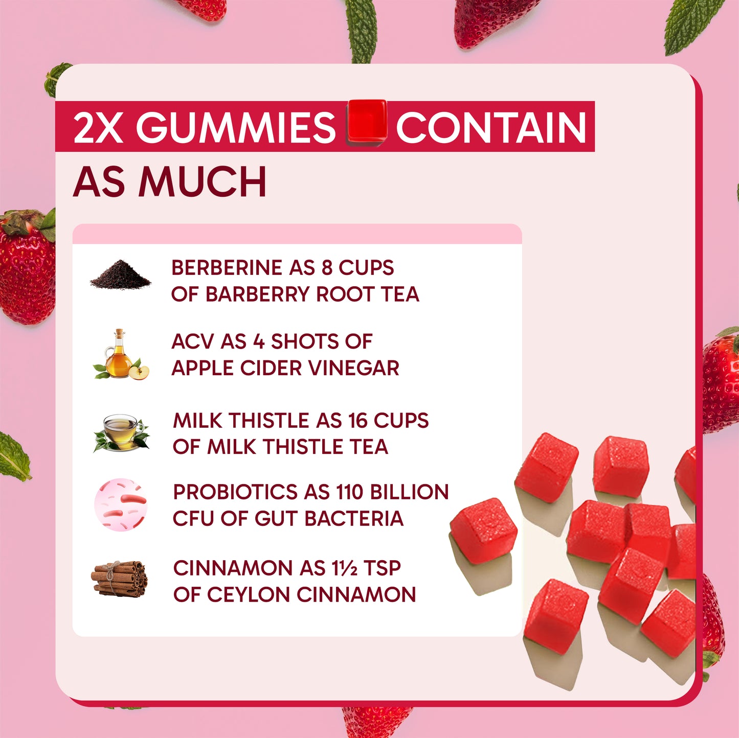 10EX 3-IN-1 GUT SUPPORT GUMMIES